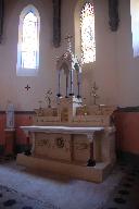 Maître-autel : table d'autel, gradin d'autel, tabernacle, exposition