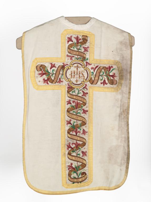 chasuble, étole, manipule : ornement blanc