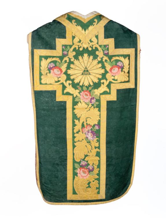 chasuble, bourse de corporal : ornement vert