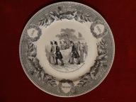 Assiette historiée Creil-Montereau - La vie de Ferdinand-Philippe duc d'Orléans, N° 9