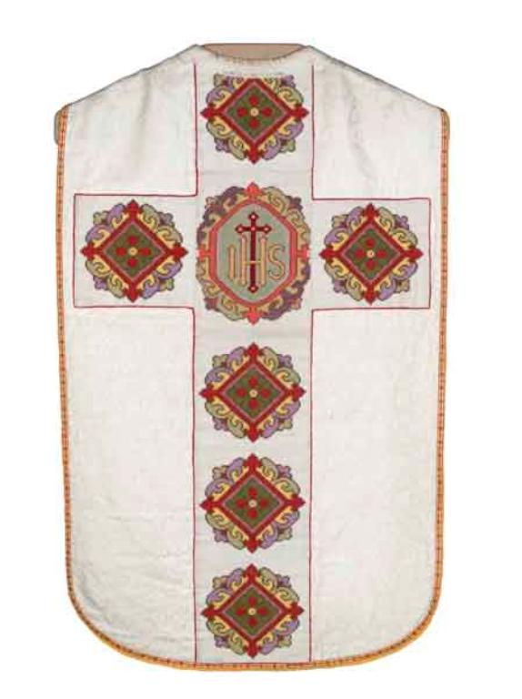 chasuble, étole, manipule : ornement blanc