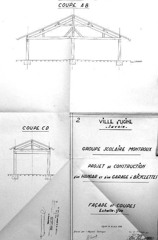 Atelier, gymnase, actuellement atelier, dit Bâtiment G