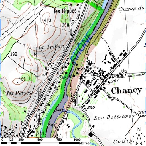 Bac, puis bac à traille de Chancy (disparu)