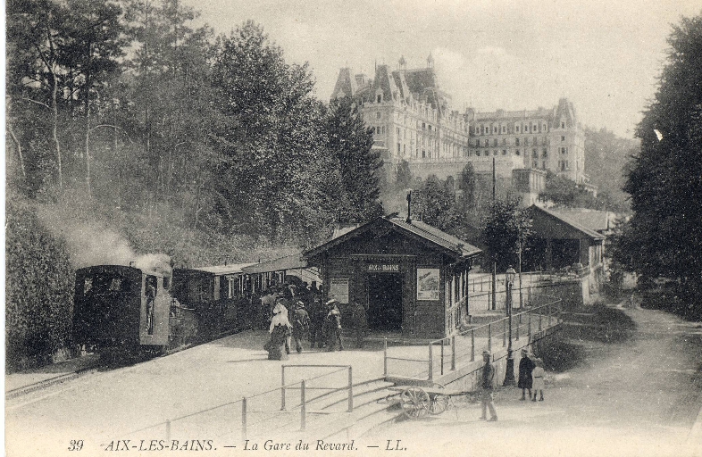 Gare de départ du chemin de fer à crémaillère du Revard