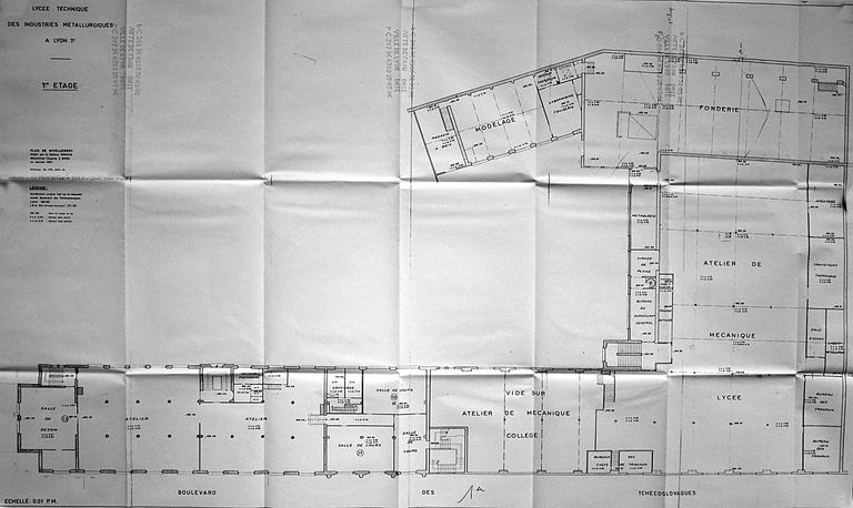 Ecole de métiers des industries métallurgiques et atelier-école, puis lycée technique des industries métallurgiques et lycée d'enseignement professionnel, actuellement lycée Hector-Guimard - Lycée des Métiers, Transformations des matériaux