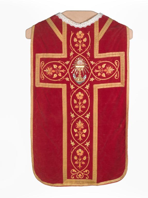 chasuble, étole : ornement rouge