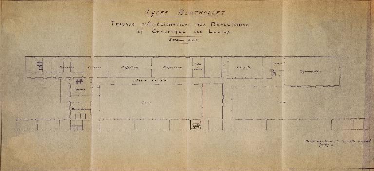 Lycée de garçons, actuellement Lycée Claude-Louis-Berthollet