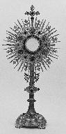 ostensoir (ostensoir-monstrance) : ostensoir-soleil, style Moyen Age