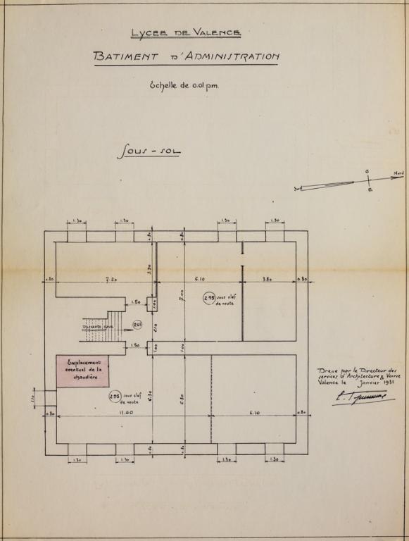 Maison, actuellement pavillon de l'administration du lycée Émile-Loubet (bâtiment A)