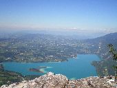 Lac d'Aiguebelette dit réservoir ou bassin d'alimentation pour la centrale hydroélectrique de La Bridoire