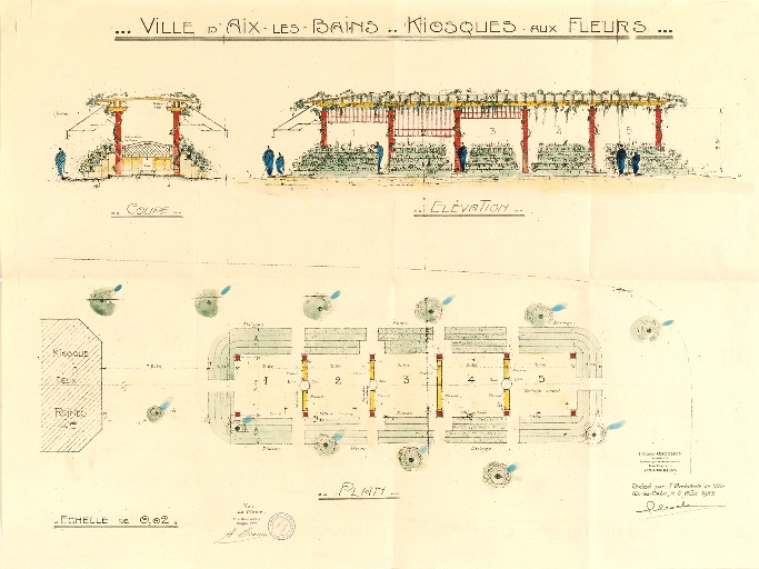 Kiosque dit Pergola aux fleurs