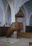 Chaire à prêcher (ensemble des boiseries de l'église)