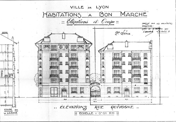 Cité HBM dite "groupe Ravat", actuellement HLM