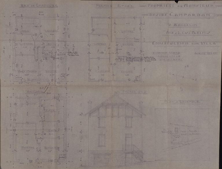 Maison, dite villa Roc Fleuri (Lotissement Bertola : propriété Campardon)