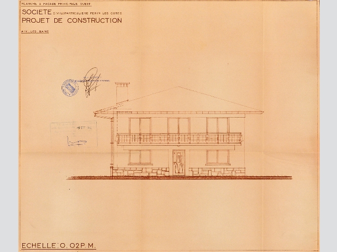 Maison, dite villa