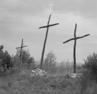Ensemble de 3 croix monumentales, dite le Calvaire