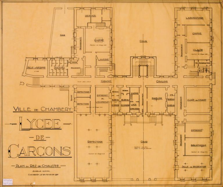 Couvent de la Visitation, puis école secondaire communale, puis collège royal, puis lycée impérial, puis lycée de garçons, actuellement lycée Vaugelas