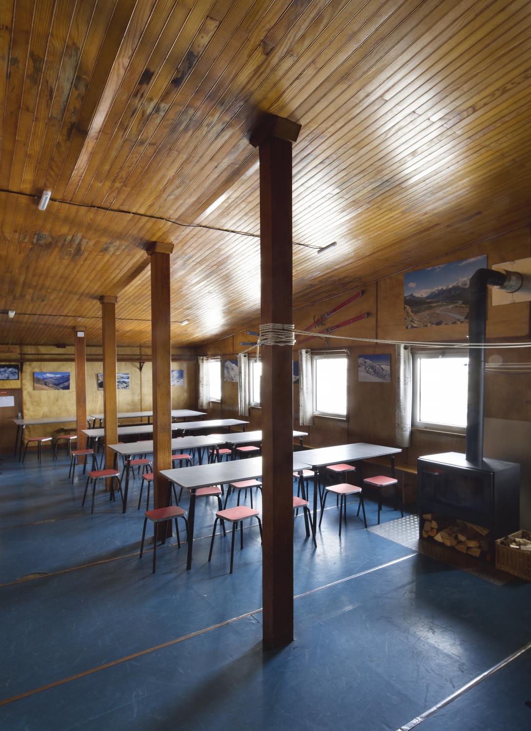 Refuge des Grands Mulet au sol et intérieur