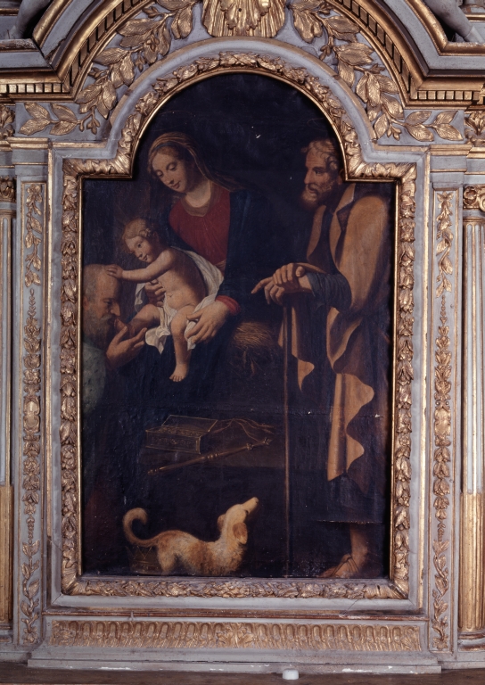 Tableau du retable de la Sainte-Famille : l'Adoration des Mages