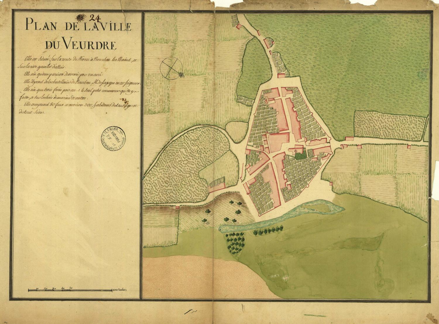 Le bourg du Veurdre