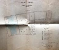 Plan du rez-de-chaussée du collège en 1872, par Chabert architecte (AC Aubenas, 4 M 5)