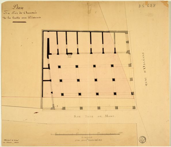 Halle aux poissons, dite halle de la Pêcherie, puis immeuble