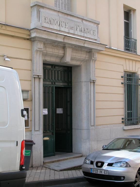 Banque de France, actuellement annexe de la mairie de Thiers (services Renouvellement urbain et habitat)