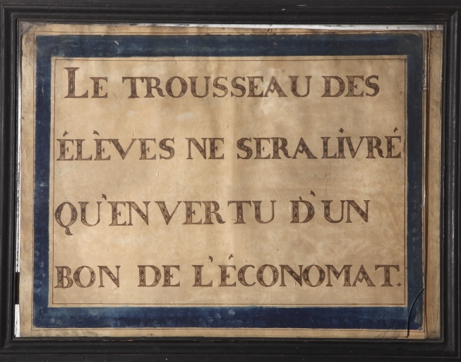 Tableau de l'économat