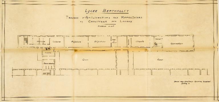 Lycée de garçons, actuellement Lycée Claude-Louis-Berthollet