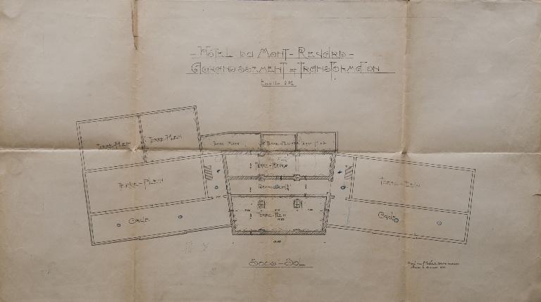 Hôtel de voyageurs, dit chalets-hôtels du Mont-Revard, puis Grand Hôtel PLM du Mont-Revard, actuellement immeuble à logements