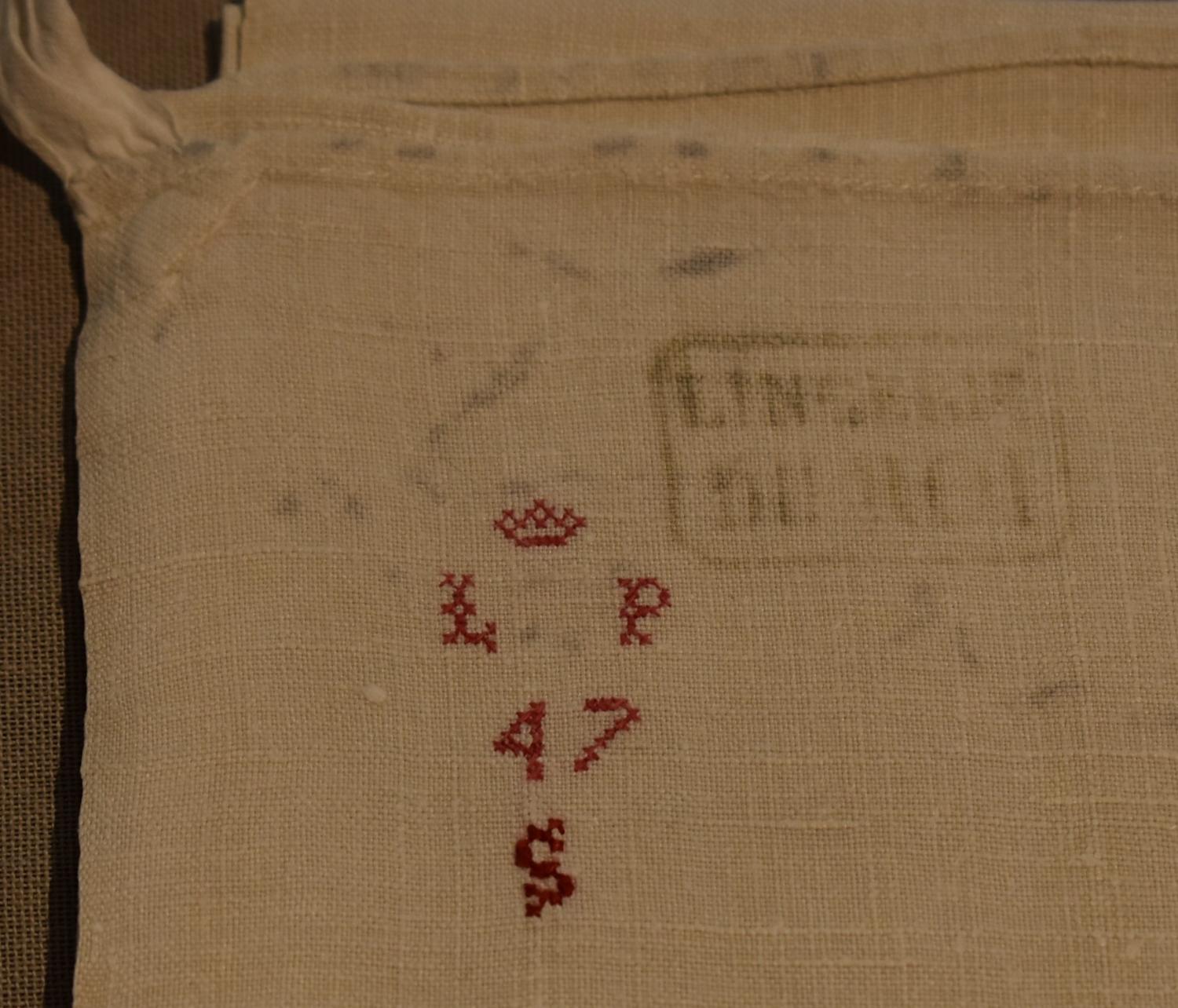 Torchon de la lingerie du roi Louis-Philippe Ier - n° 6