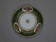 soucoupe dite "sous-tasse à café" du service dit "service d'apparat du château de Randan"