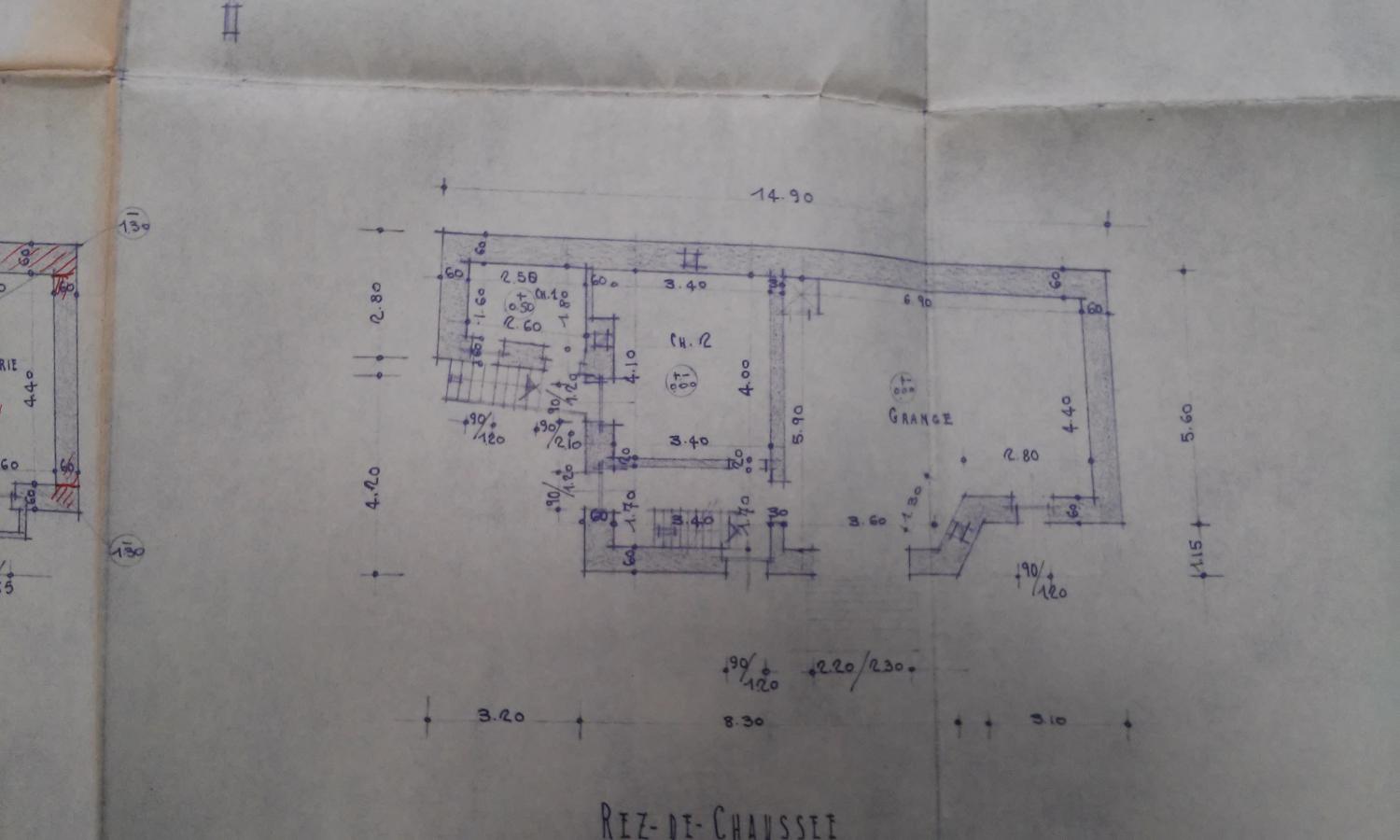 Ensemble de maisons de la reconstruction à Bessans