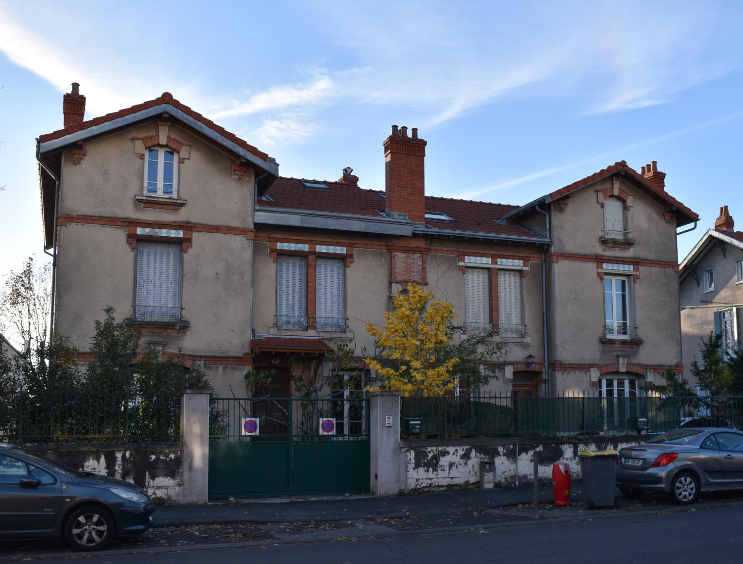 Elévation principale sur le boulevard Lavoisier de l'immeuble à logement des ingénieurs Bergougnan