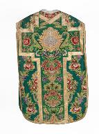 chasuble, manipule, voile de calice : ornement vert n°3