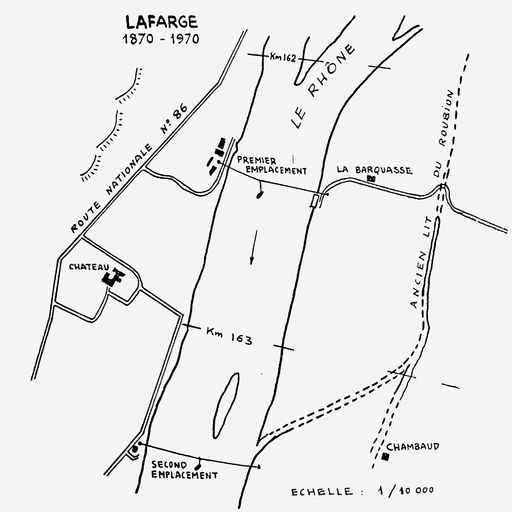 Bac à traille de Lafarge (disparu)