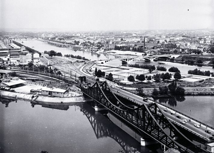 Pont de la Mulatière, actuellement pont autoroutier