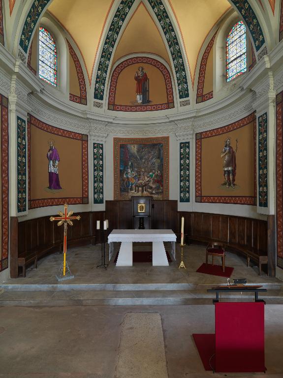Peintures monumentales : décor de l'église Saint-Laurent
