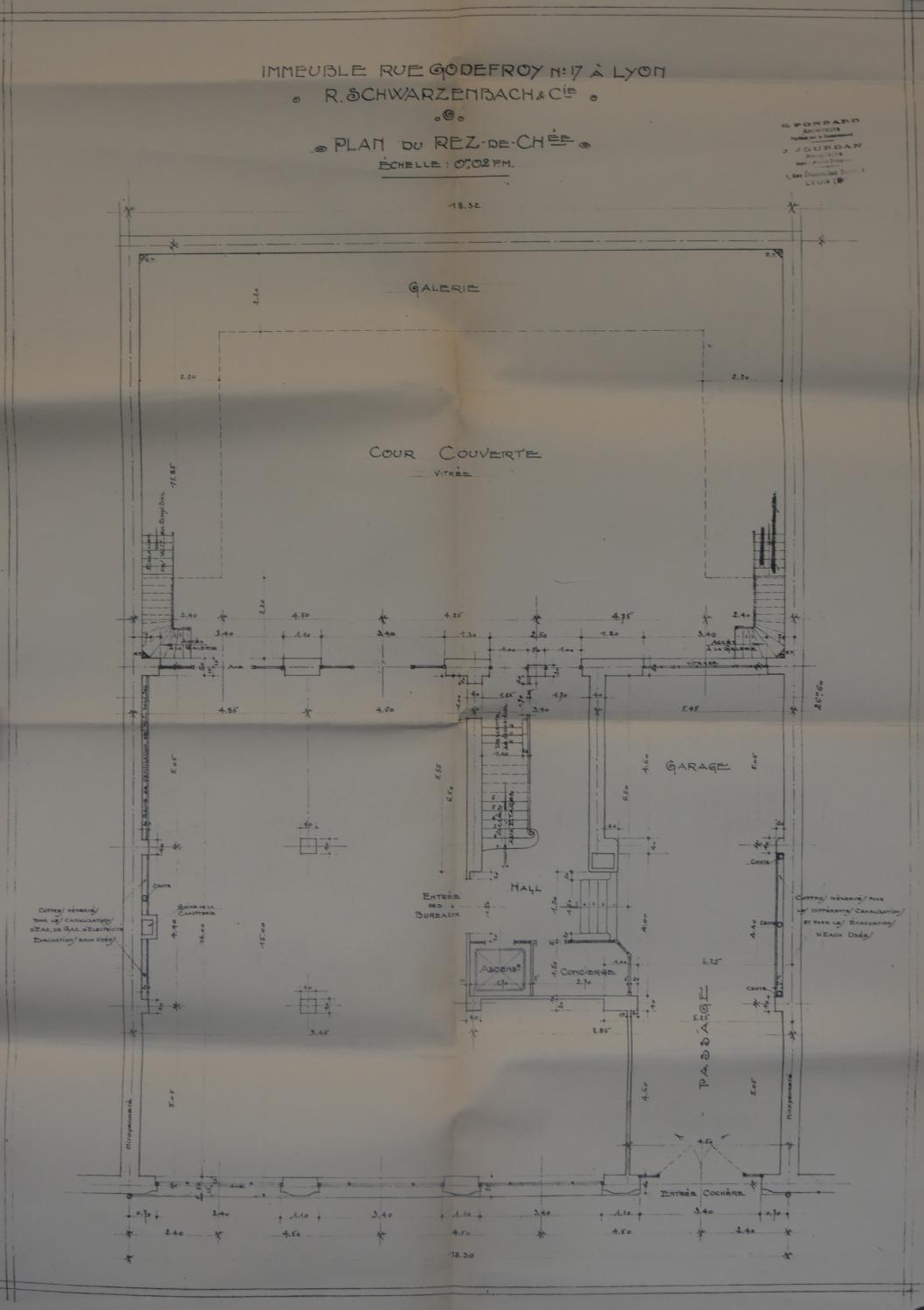 Plans usine Schwarzenbach 1929 (AC Lyon 344W/881 dossier 1045)