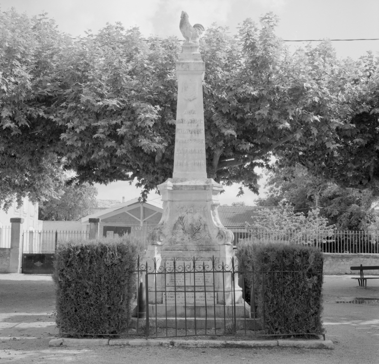 Les monuments aux morts de la guerre de 1914-1918 et de la guerre 1939-1945 dans le canton de Grignan