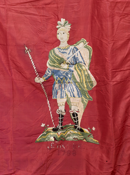 bannière de procession n°1 : saint Maurice