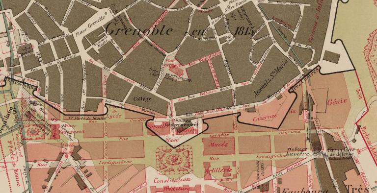 Collège de jésuites, dit Royal-Dauphin, puis école centrale, lycée, collège royal, lycée de garçons puis lycée de jeunes filles, actuellement cité scolaire Stendhal