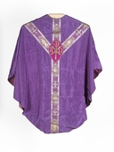 ornement violet : chasuble