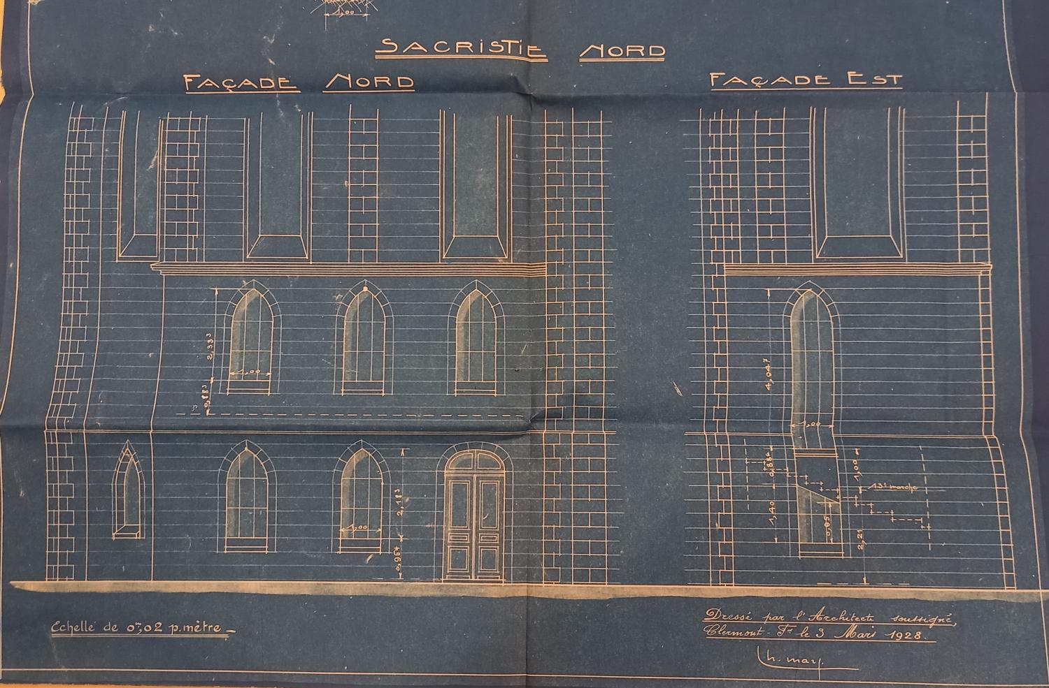 Plan de l'église Jeanne-d'Arc