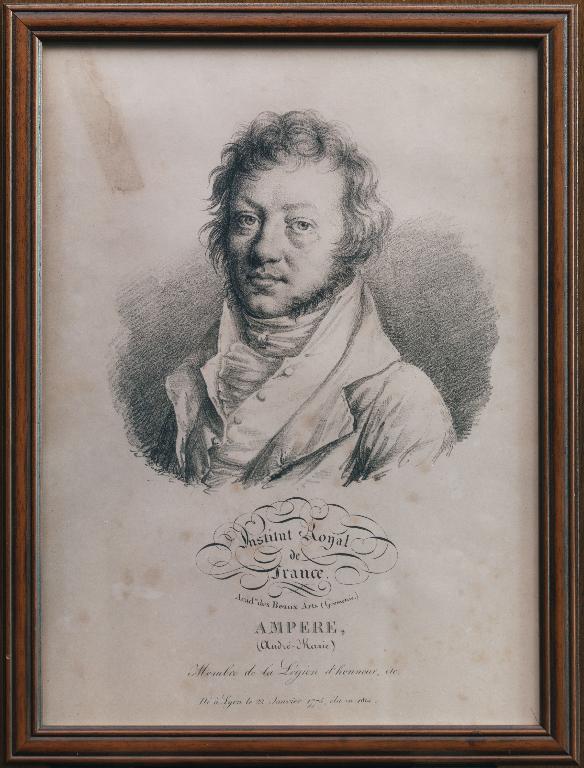 Estampe : Portrait d'André-Marie Ampère