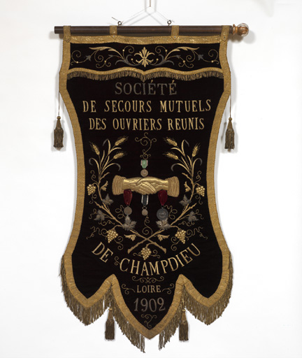 Bannière de procession de la Société de secours mutuels (n°2)