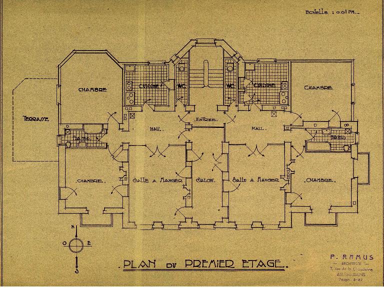 Maison, puis demeure d'architecte, dite Villa des Marronniers, actuellement immeuble, dit Les Marronniers