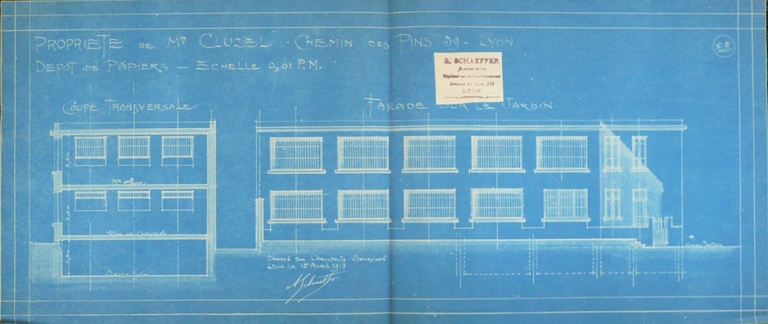 Usine de papeterie Cluzel puis ateliers du Rhône puis œuvre hospitalière française de l'ordre de Malte actuellement Acoucité : associations partis politiques syndicats