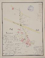 Plan parcellaire, 1841 : parcelles 3508-3509