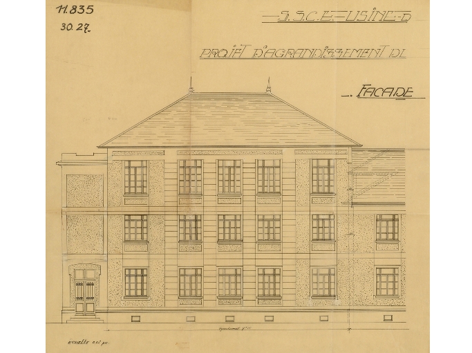 Établissement administratif d'entreprise, Anciens bâtiments administratifs